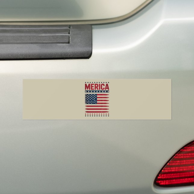 Pegatina Para Coche Bandera estadounidense 4 de julio de Merica (en coche)