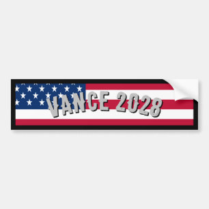 Pegatina Para Coche Bandera estadounidense de Vance 2028