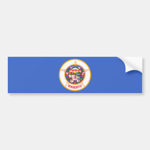 Pegatina Para Coche Bandera estatal de Minnesota