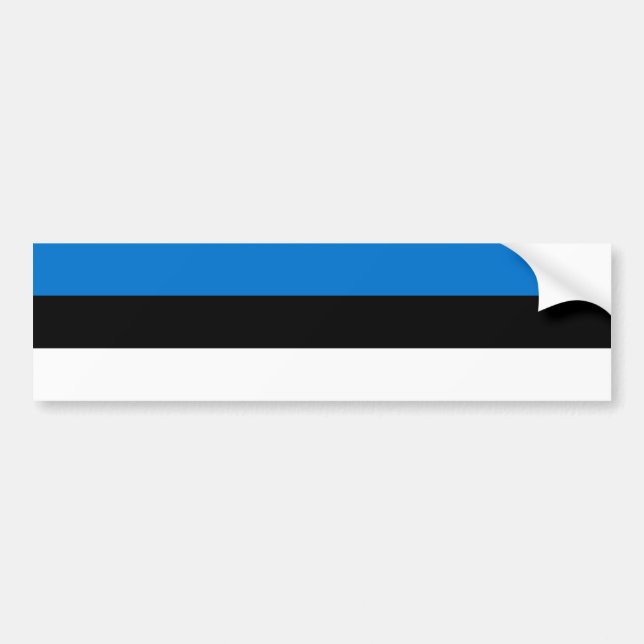 Pegatina Para Coche Bandera estonia (Frente)