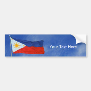 Pegatina Para Coche Bandera filipina