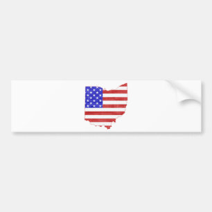 Pegatina Para Coche Bandera formada estado de Ohio los E.E.U.U.