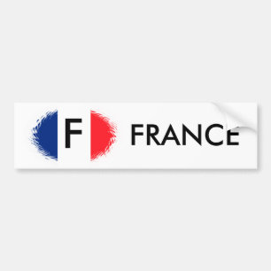 PEGATINA PARA COCHE BANDERA FRANCESA, FRANCIA