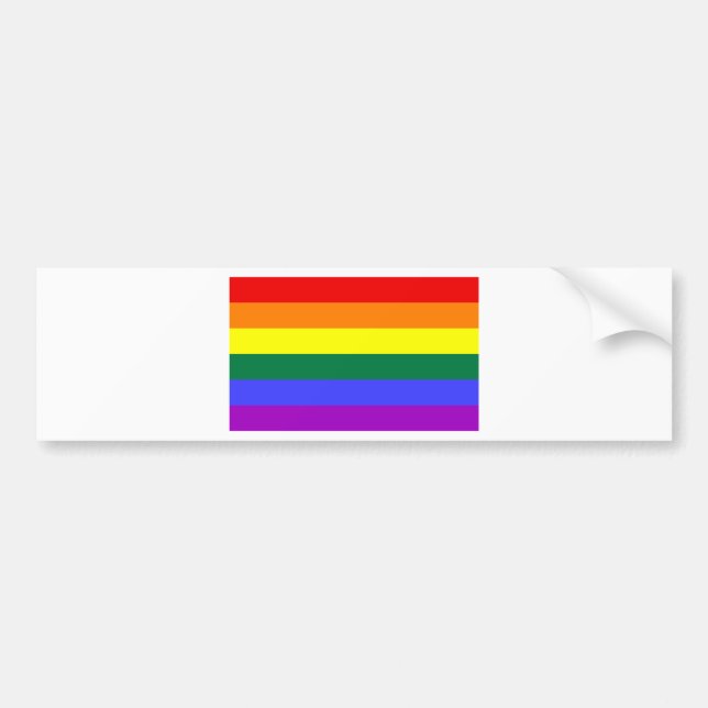 Pegatina Para Coche Bandera gay (Frente)