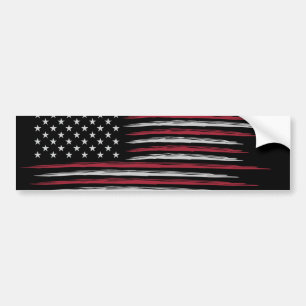 Pegatina Para Coche Bandera Grunge de Estados Unidos