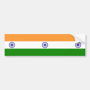 Pegatina Para Coche Bandera india (India) (país del Asia meridional) (