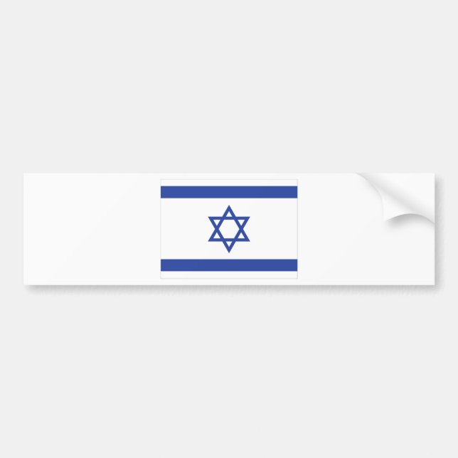 Pegatina Para Coche bandera israelí (Frente)