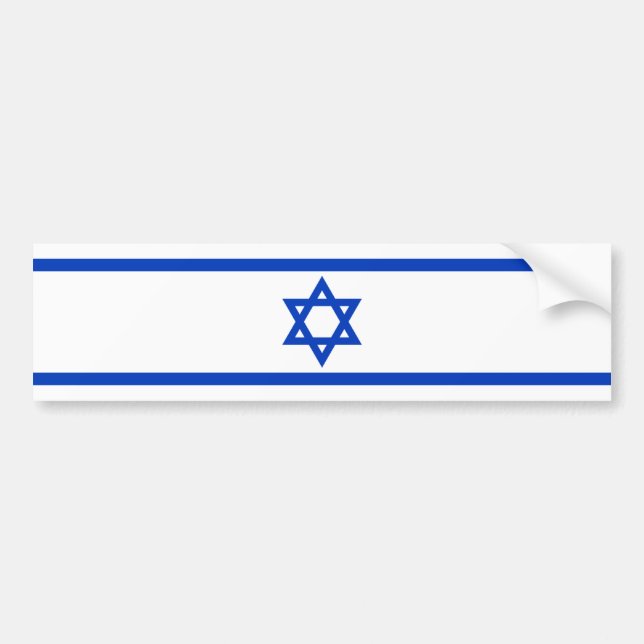 Pegatina Para Coche Bandera israelí (Frente)