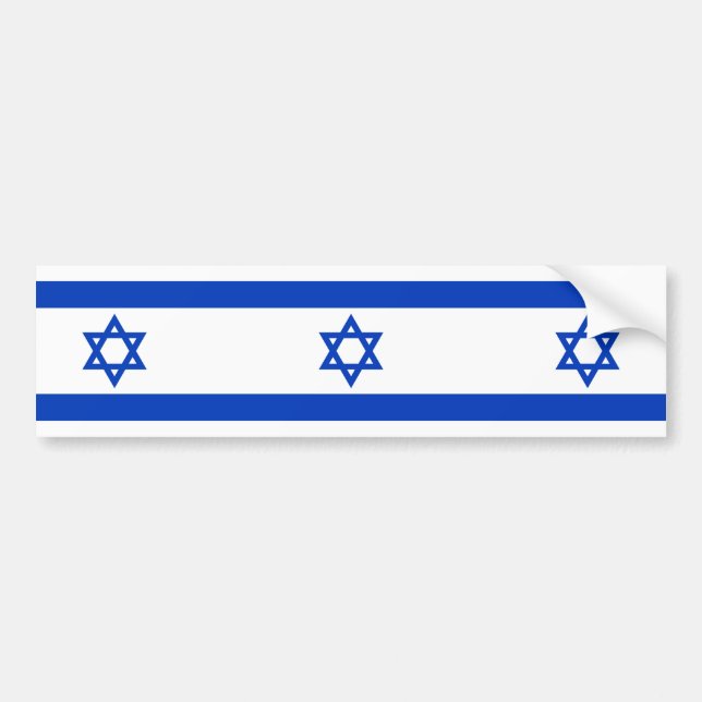 Pegatina Para Coche Bandera israelí (Israel) (Frente)