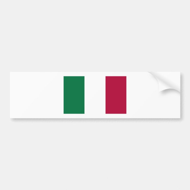 Pegatina Para Coche Bandera italiana (Frente)