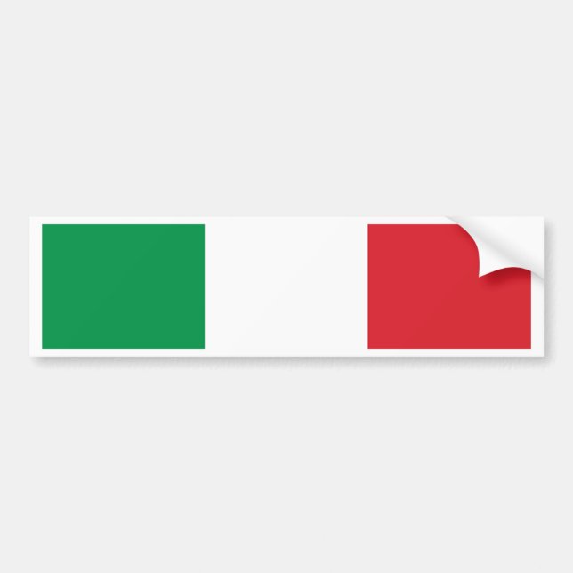 Pegatina Para Coche Bandera italiana (Frente)