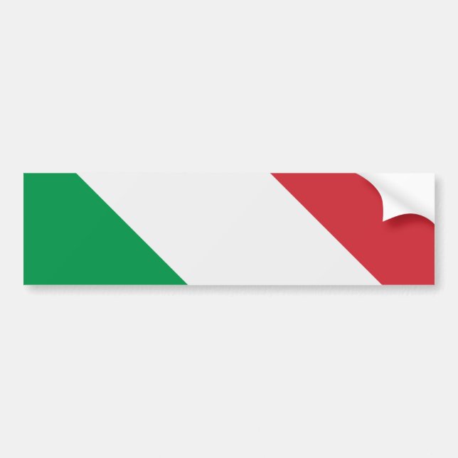 Pegatina Para Coche Bandera italiana (Frente)