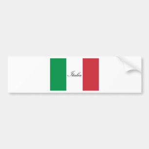 Pegatina Para Coche Bandera italiana - bandera de Italia - Italia