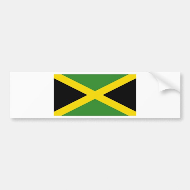 Pegatina Para Coche Bandera Jamaica (Frente)