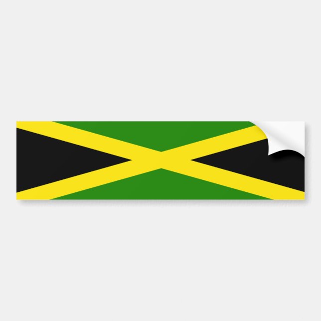 Pegatina Para Coche Bandera jamaicana (Frente)