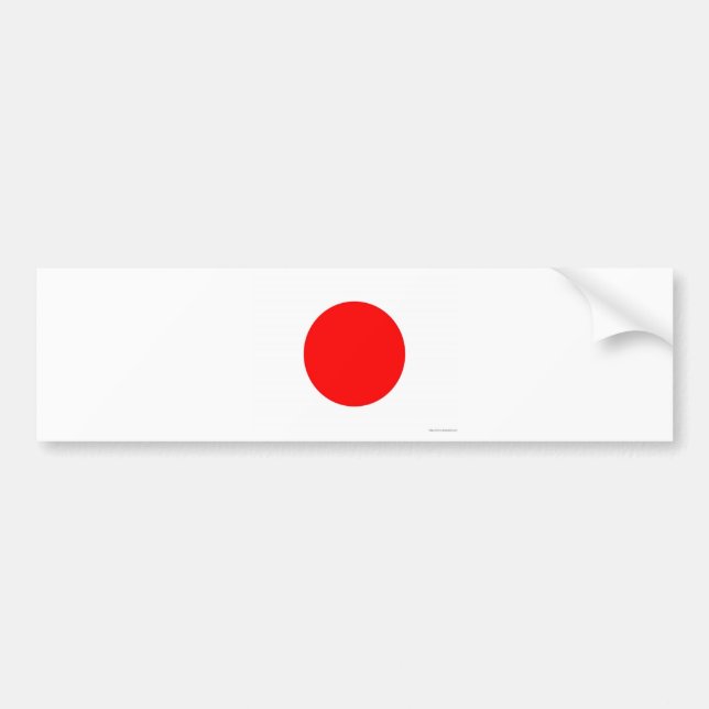 Pegatina Para Coche Bandera japonesa (Frente)