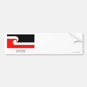Pegatina Para Coche Bandera maorí con nombre