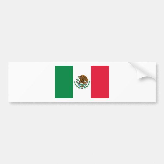 Pegatina Para Coche Bandera mexicana (Frente)