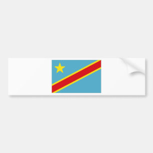 Pegatina Para Coche Bandera nacional de Congo Kinshasa