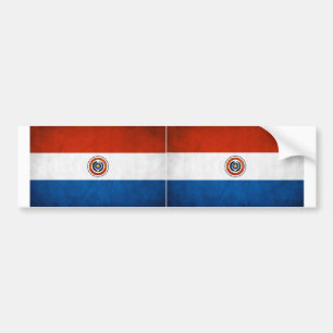 Pegatina Para Coche Bandera Nacional de DOS Paraguay