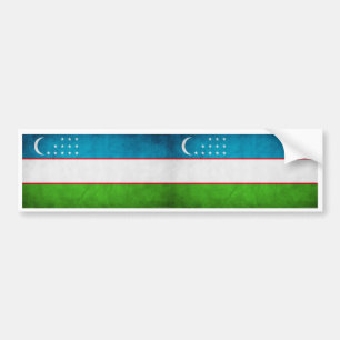 Pegatina Para Coche Bandera nacional de DOS Uzbekistán