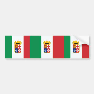 Pegatina Para Coche Bandera naval de Italia, Italia