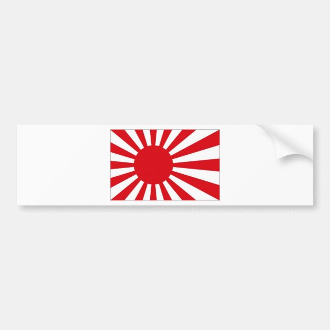 Pegatina Para Coche Bandera naval de Japón (Frente)