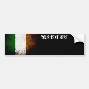 Pegatina Para Coche Bandera negra de Irlanda del Grunge