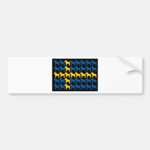 Pegatina Para Coche Bandera negra de Suecia Dala