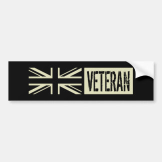 Pegatina Para Coche Bandera negra del veterano británico