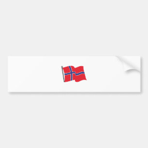 Pegatina Para Coche Bandera noruega