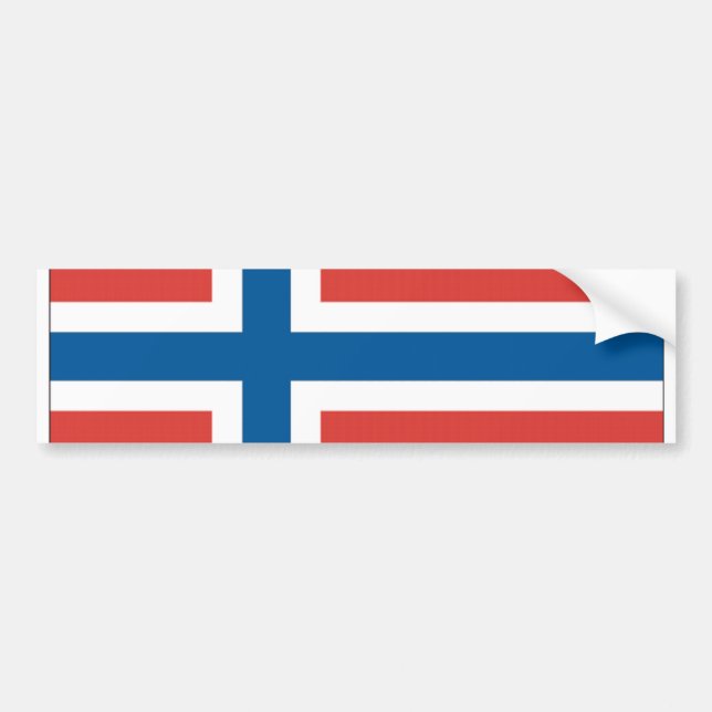 Pegatina Para Coche Bandera noruega (Frente)