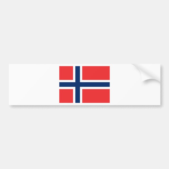 Pegatina Para Coche Bandera Noruega (Frente)