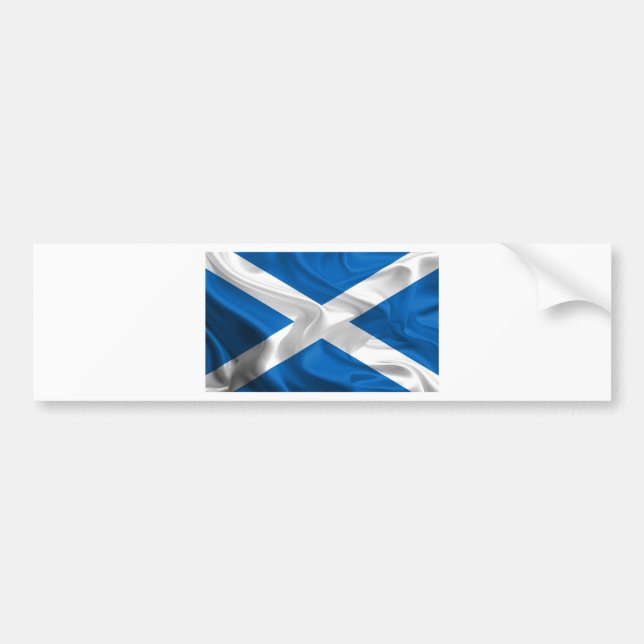 Pegatina Para Coche Bandera oficial escocesa para la independencia (Frente)