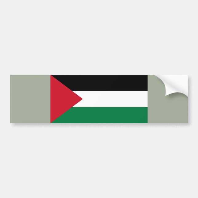 Pegatina Para Coche Bandera palestina (Frente)