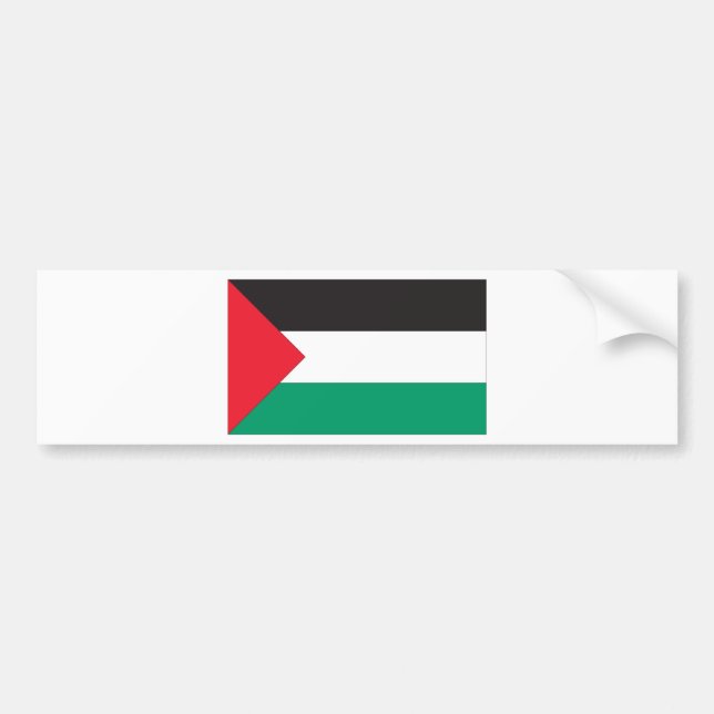 Pegatina Para Coche Bandera palestina (Frente)