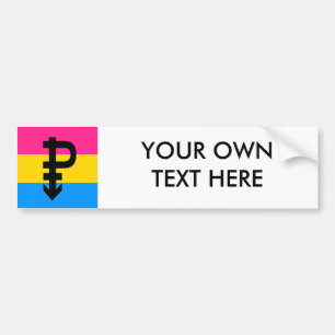 Pegatina Para Coche Bandera Pansexual