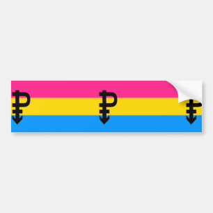 Pegatina Para Coche Bandera Pansexual del orgullo