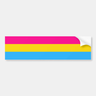 PEGATINA PARA COCHE "BANDERA PANSEXUAL DEL ORGULLO "