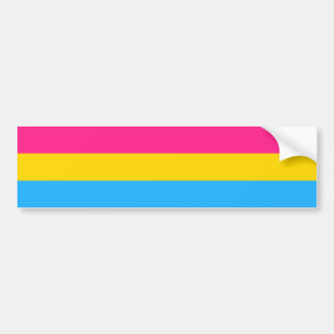 Pegatina Para Coche Bandera Pansexual y auto de la comunidad del Orgul