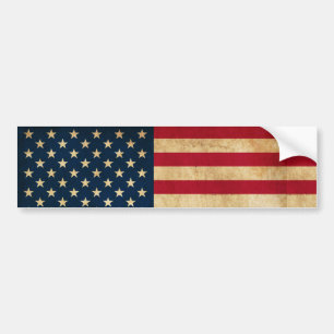 Pegatina Para Coche Bandera Patriótica Americana Vintage