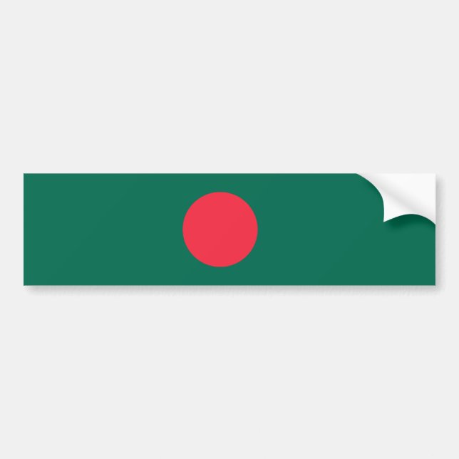 Pegatina Para Coche Bandera patriótica bangladesí (Frente)