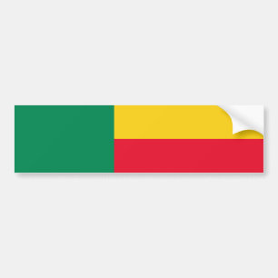 Pegatina Para Coche Bandera patriótica de Benín