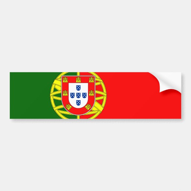 Pegatina Para Coche Bandera portuguesa (Portugal) (Frente)
