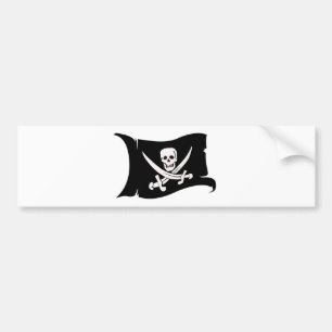 Pegatina Para Coche Bandera que agita #10 Jack Rackham