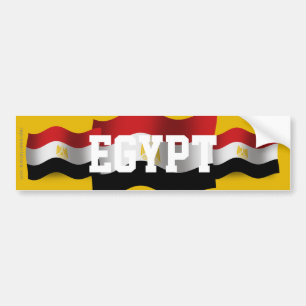 Pegatina Para Coche Bandera que agita de Egipto
