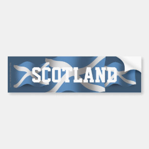 Pegatina Para Coche Bandera que agita de Escocia