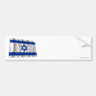 Pegatina Para Coche Bandera que agita de Israel