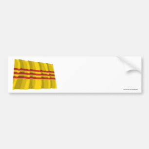 Pegatina Para Coche Bandera que agita del sur de Vietnam