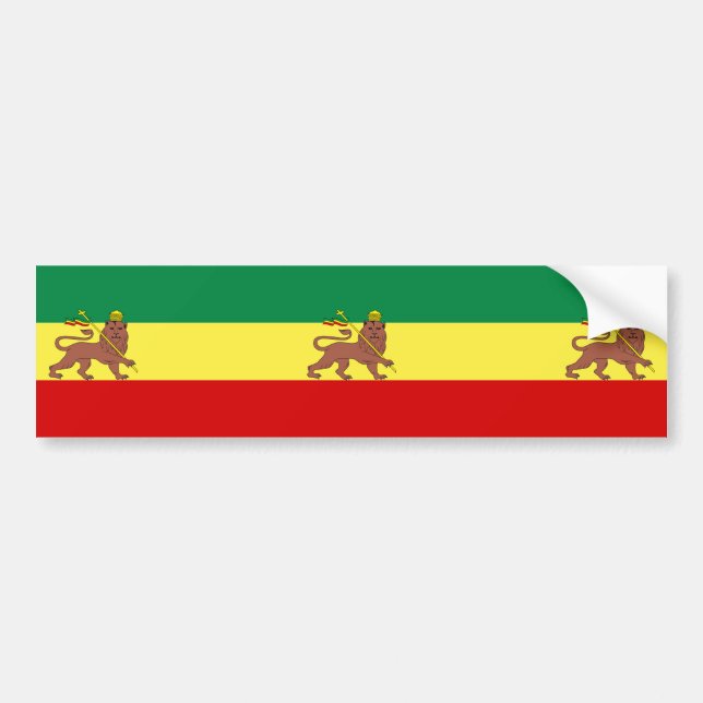 Pegatina Para Coche Bandera rastafari (Rastafarianismo) (Rasta) (Frente)